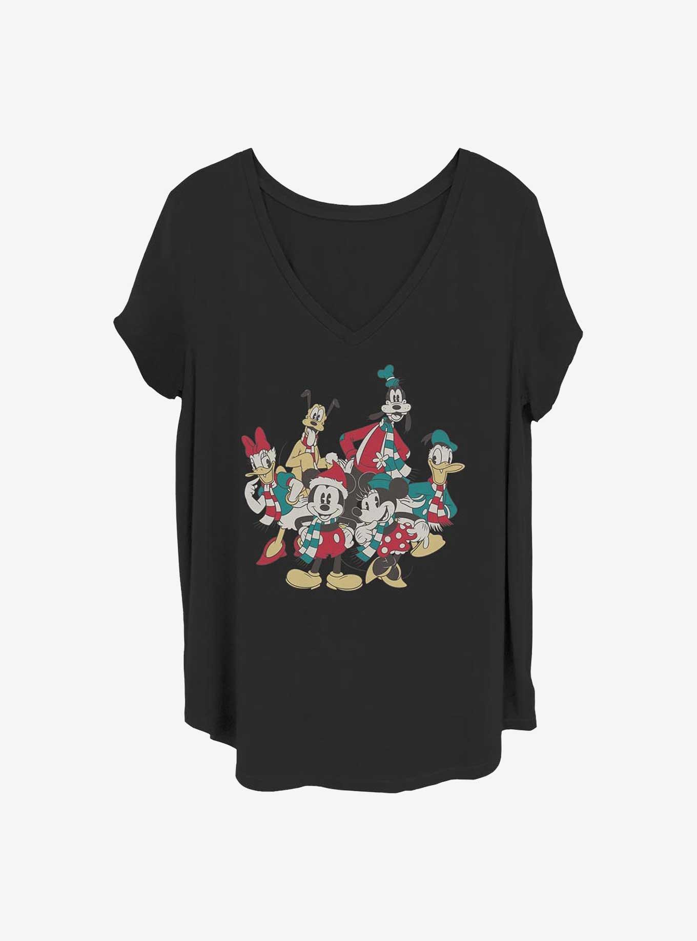 Disney Mickey Mouse Holiday Group Girls T-Shirt Plus