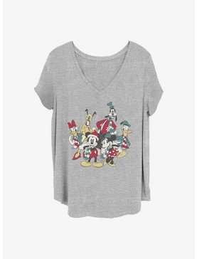 Disney Mickey Mouse Holiday Group Girls T-Shirt Plus Size, , hi-res