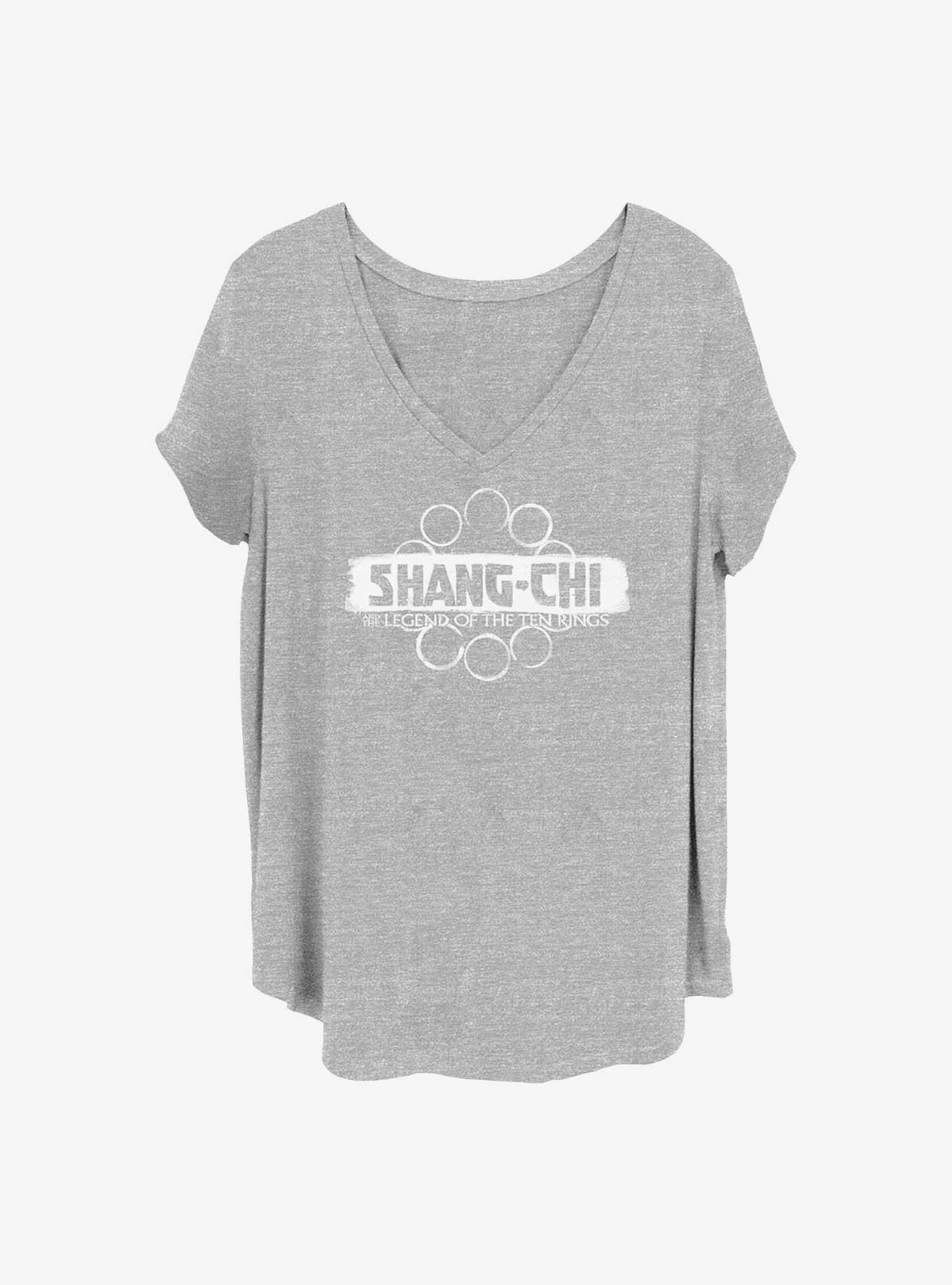 Marvel Shang-Chi and the Legend of the Ten Rings Logo Girls T-Shirt Plus Size, HEATHER GR, hi-res