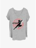 Marvel Shang-Chi and the Legend of the Ten Rings Lucky Strike Girls T-Shirt Plus Size, HEATHER GR, hi-res