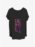 Marvel Shang-Chi and the Legend of the Ten Rings Neon Chi Girls T-Shirt Plus Size, BLACK, hi-res