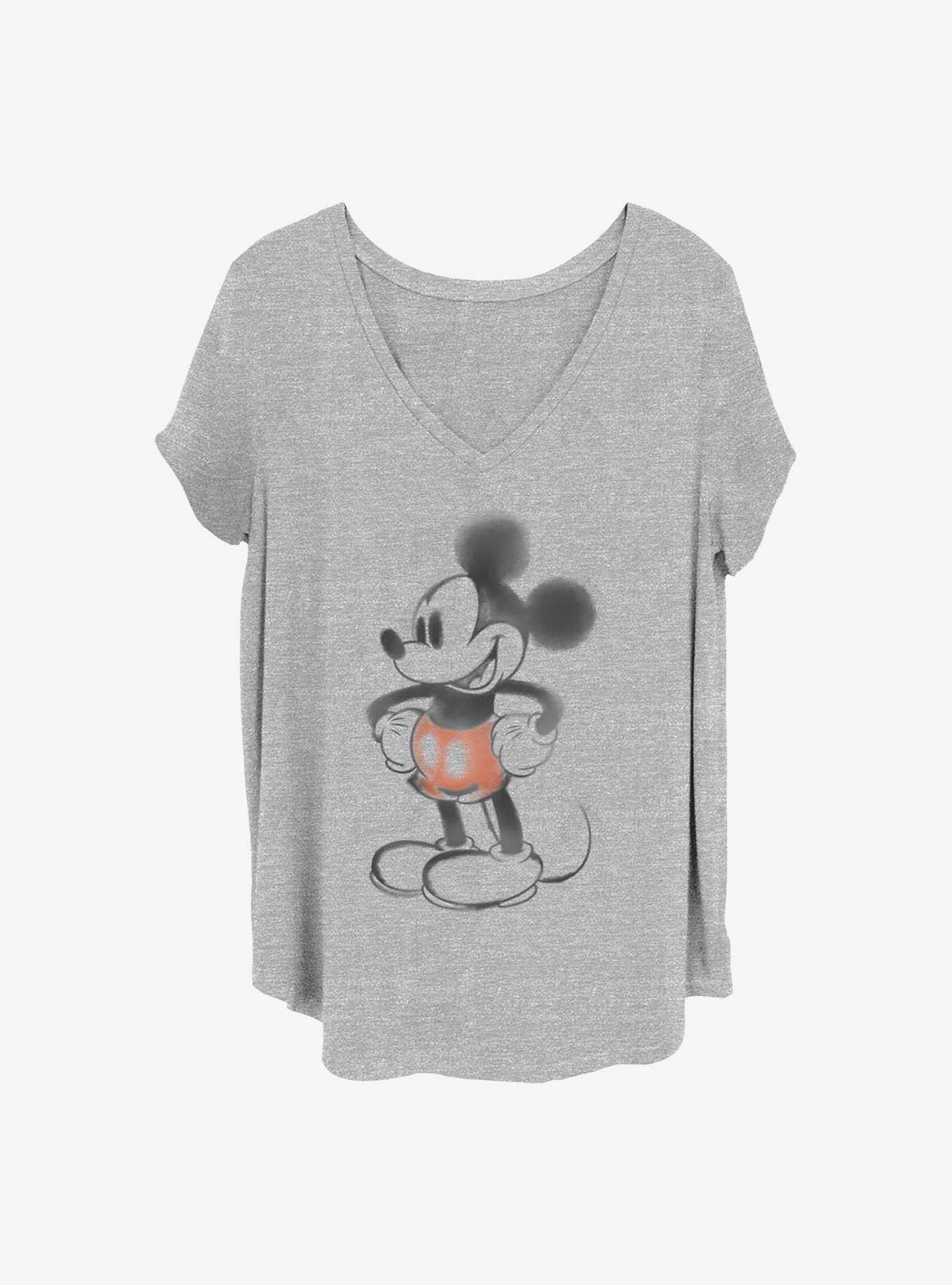 Disney Mickey Mouse Watery Girls T-Shirt Plus