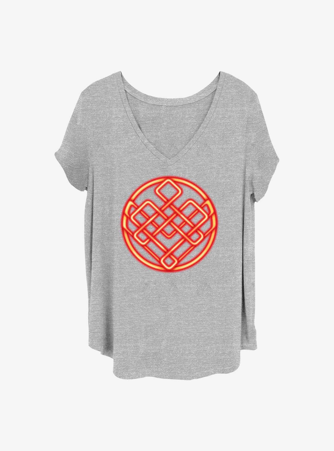 Marvel Shang-Chi and the Legend of the Ten Rings Neon Symbol Girls T-Shirt Plus Size, , hi-res