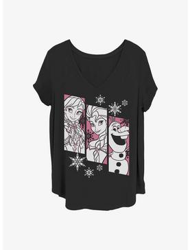 Disney Frozen Snow Trio Girls T-Shirt Plus Size, , hi-res