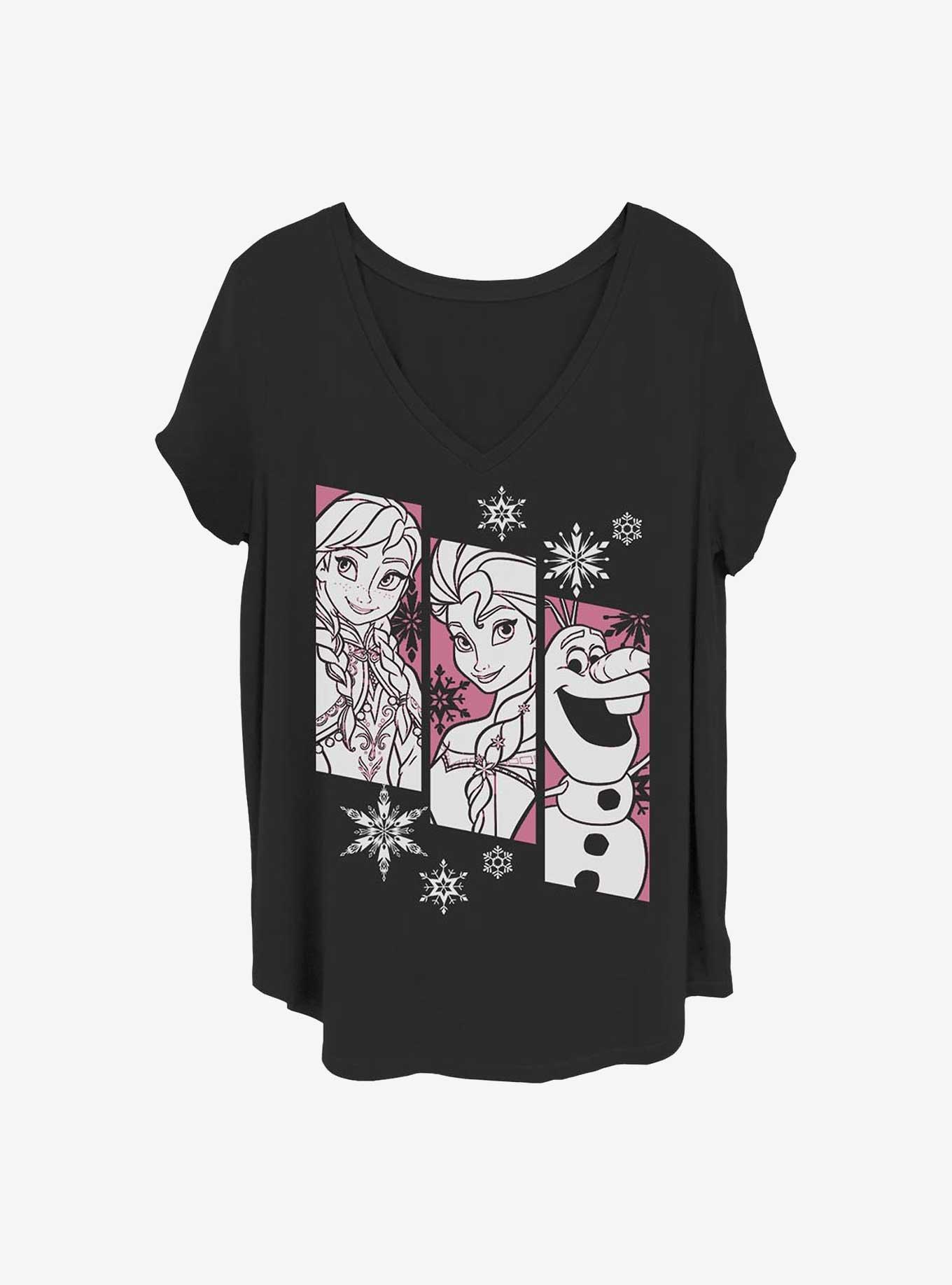 Disney Frozen Snow Trio Girls T-Shirt Plus Size, , hi-res