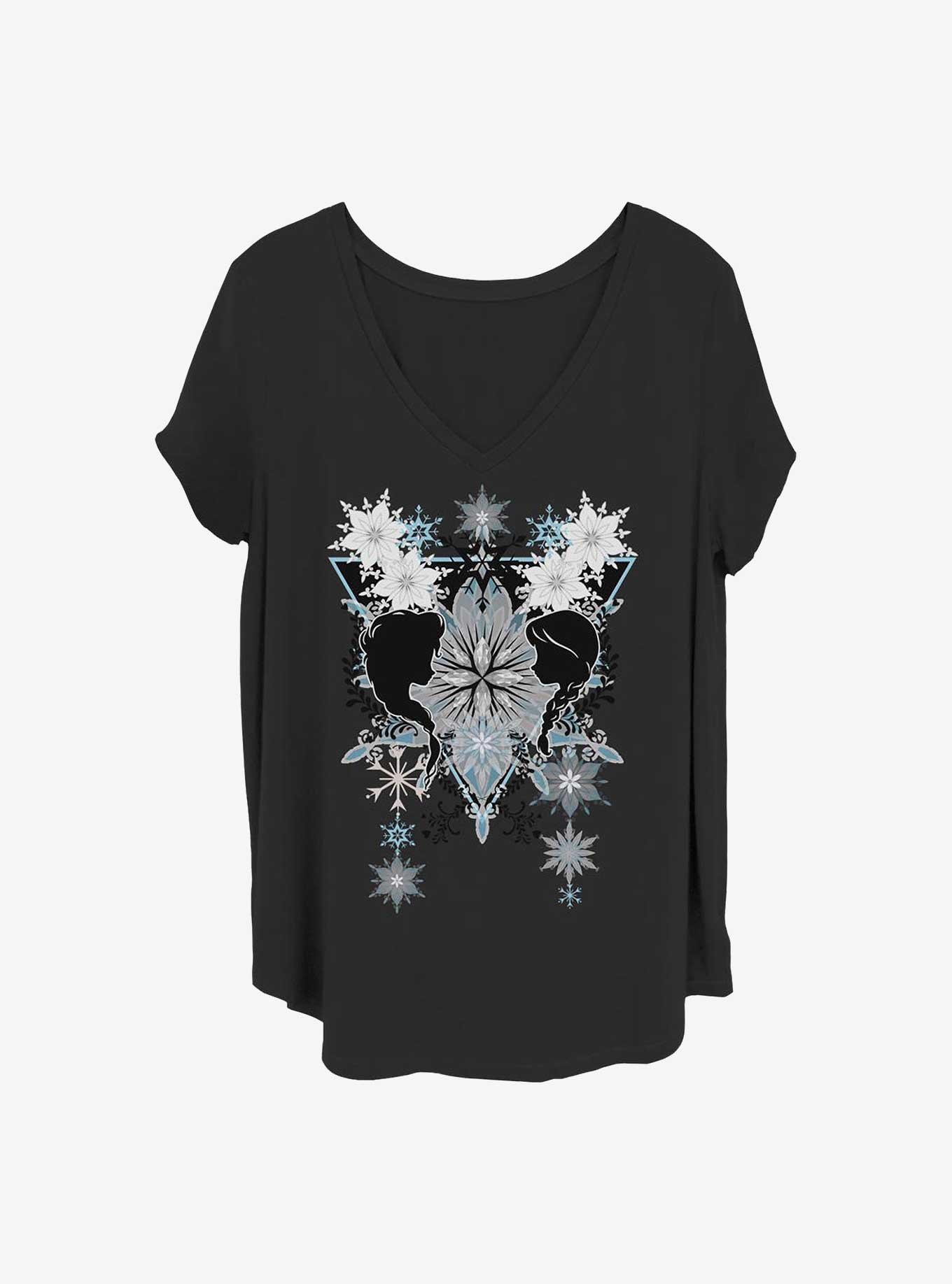 Disney Frozen Snowflake Boho Girls T-Shirt Plus Size, , hi-res