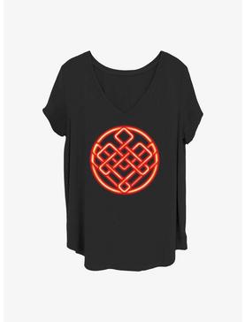 Marvel Shang-Chi and the Legend of the Ten Rings Neon Symbol Girls T-Shirt Plus Size, , hi-res