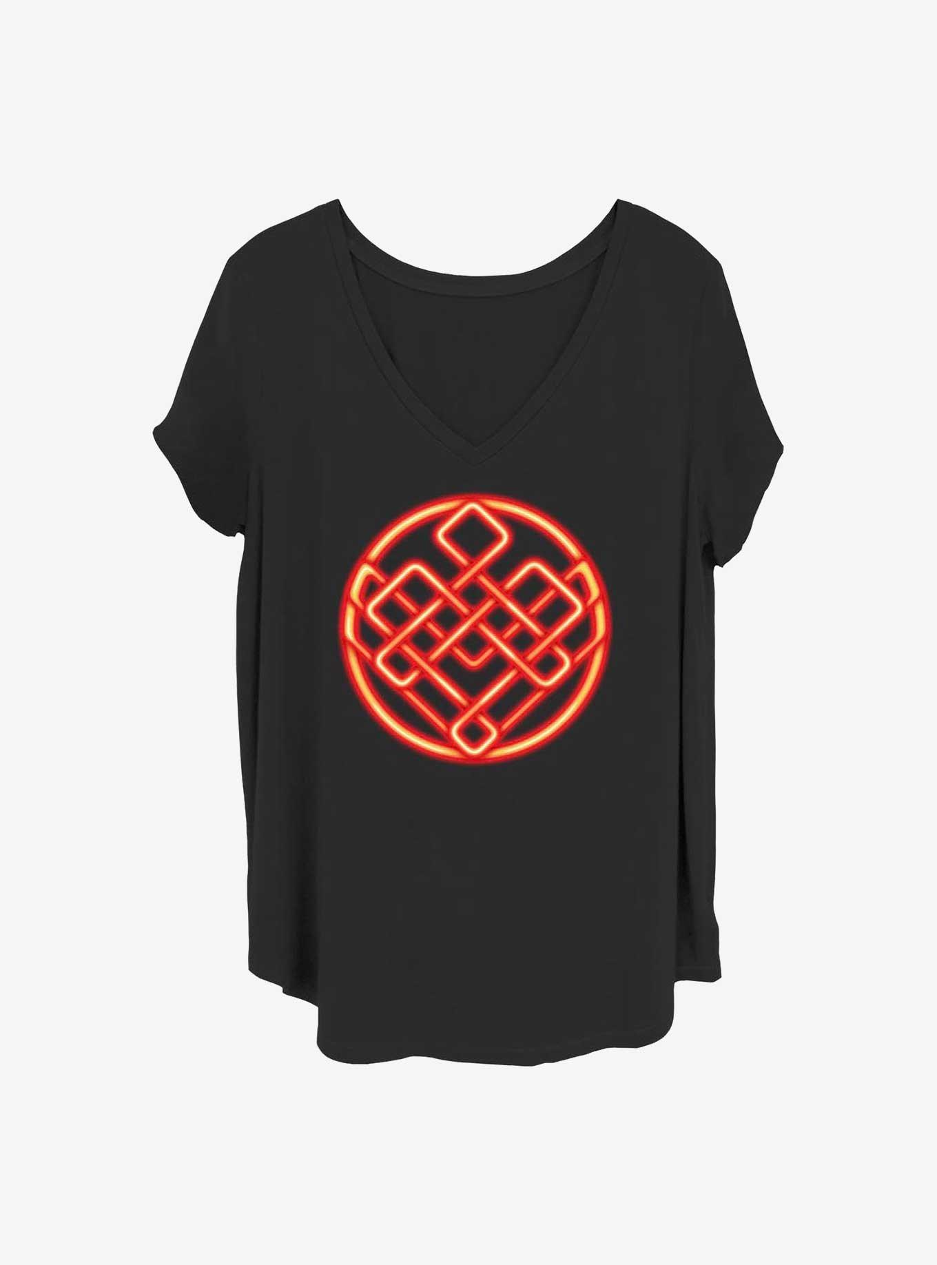 Marvel Shang-Chi and the Legend of the Ten Rings Neon Symbol Girls T-Shirt Plus Size, , hi-res