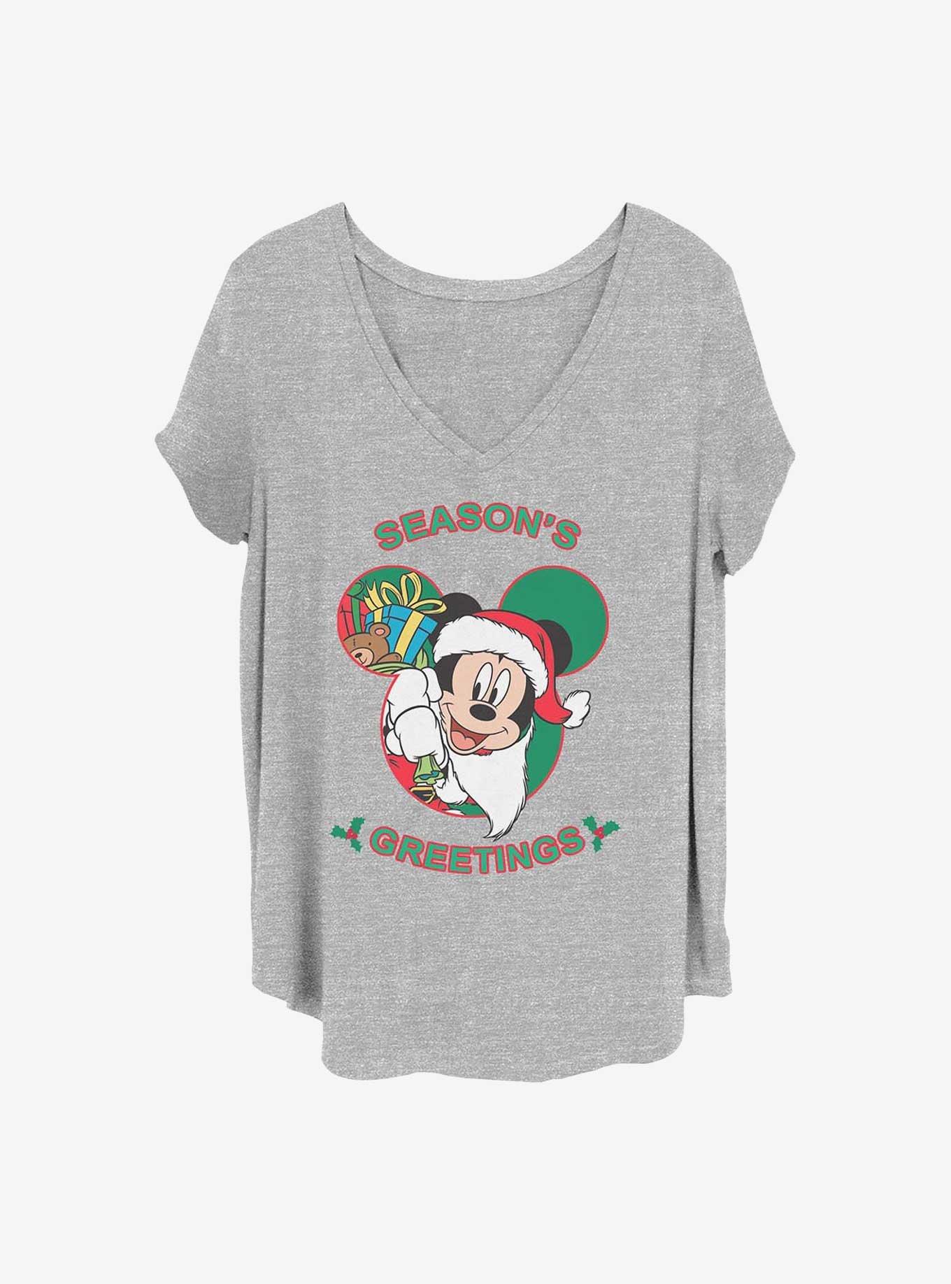 Disney Mickey Mouse Mickeys Greeting Girls T-Shirt Plus Size, HEATHER GR, hi-res
