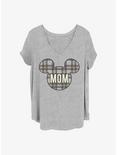 Disney Mickey Mouse Mom Holiday Patch Girls T-Shirt Plus Size, HEATHER GR, hi-res