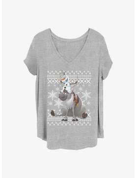 Disney Frozen Sven And Olaf Friends Girls T-Shirt Plus Size, , hi-res