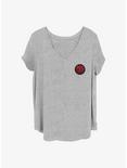 Marvel Shang-Chi and the Legend of the Ten Rings Rendered Symbol Girls T-Shirt Plus Size, HEATHER GR, hi-res