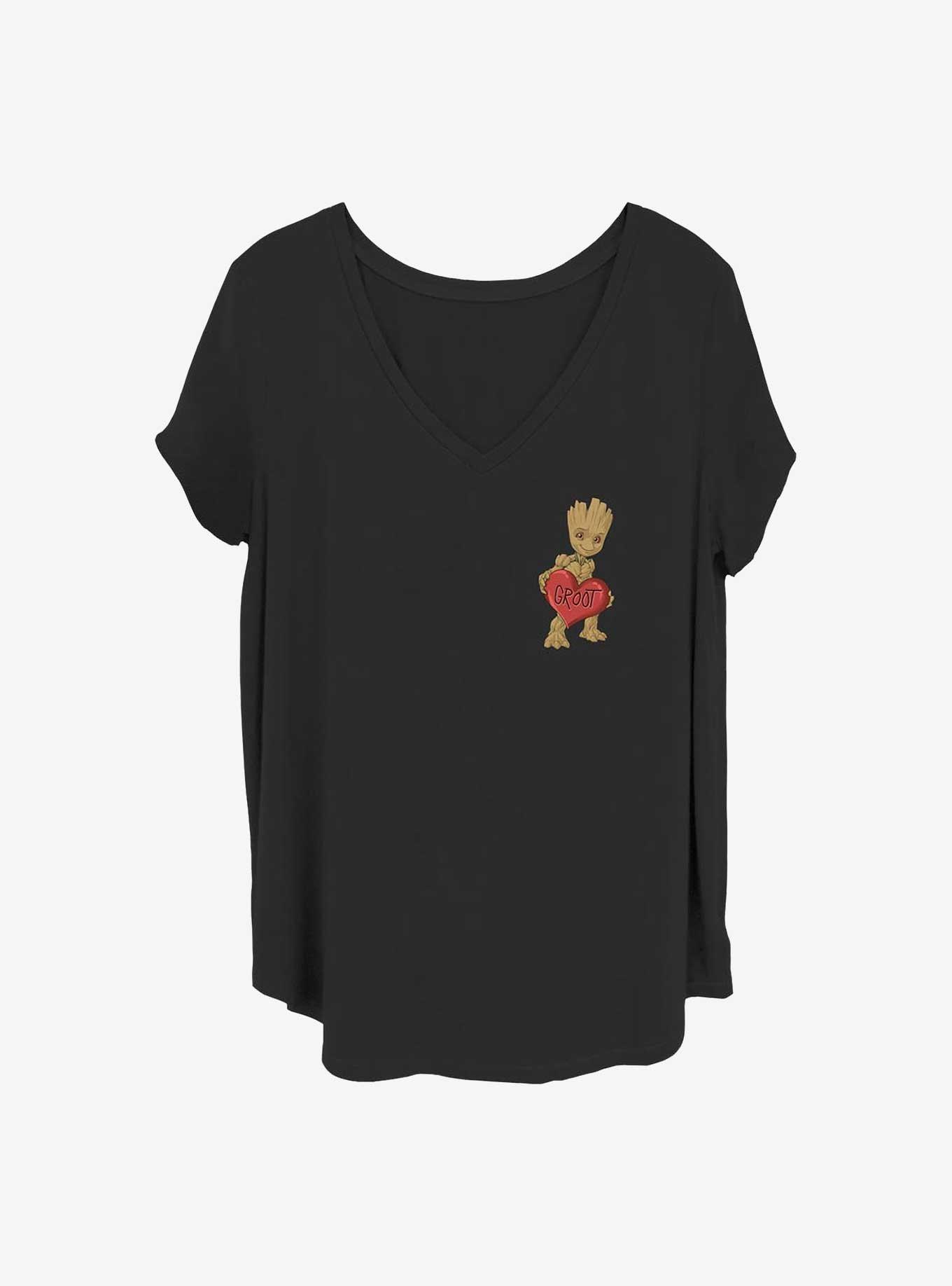 Marvel Guardians of the Galaxy Groot Heart Girls T-Shirt Plus Size
