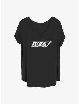 Marvel Iron Man Stark Logo Girls T-Shirt Plus Size, , hi-res