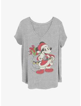 Disney Mickey Mouse Santa Mickey Girls T-Shirt Plus Size, , hi-res