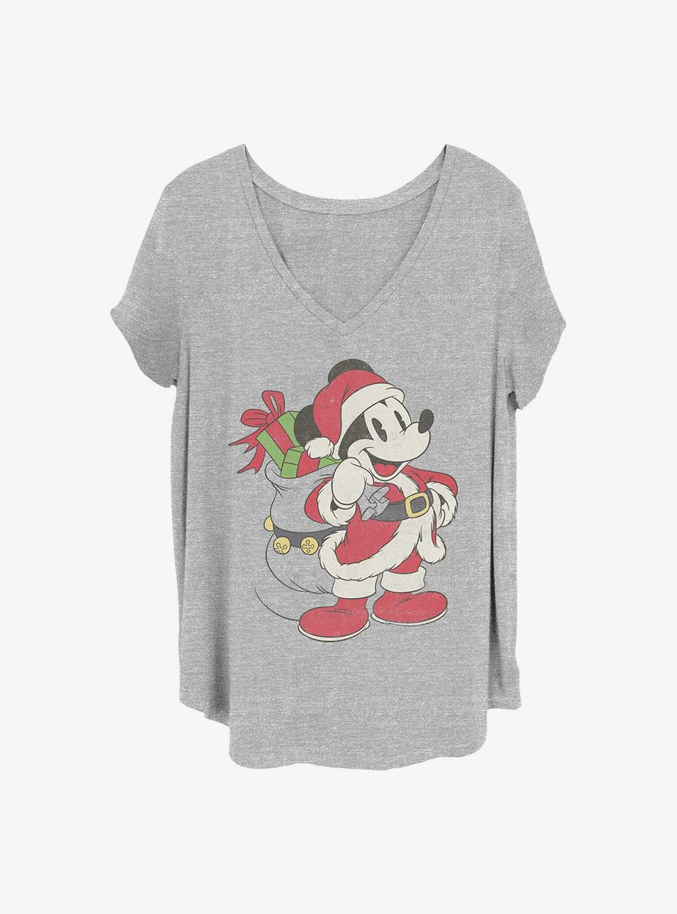 Disney Mickey Mouse Santa Mickey Girls T-Shirt Plus Size, , hi-res