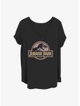 Jurassic Park Desert Park Girls T-Shirt Plus Size, BLACK, hi-res