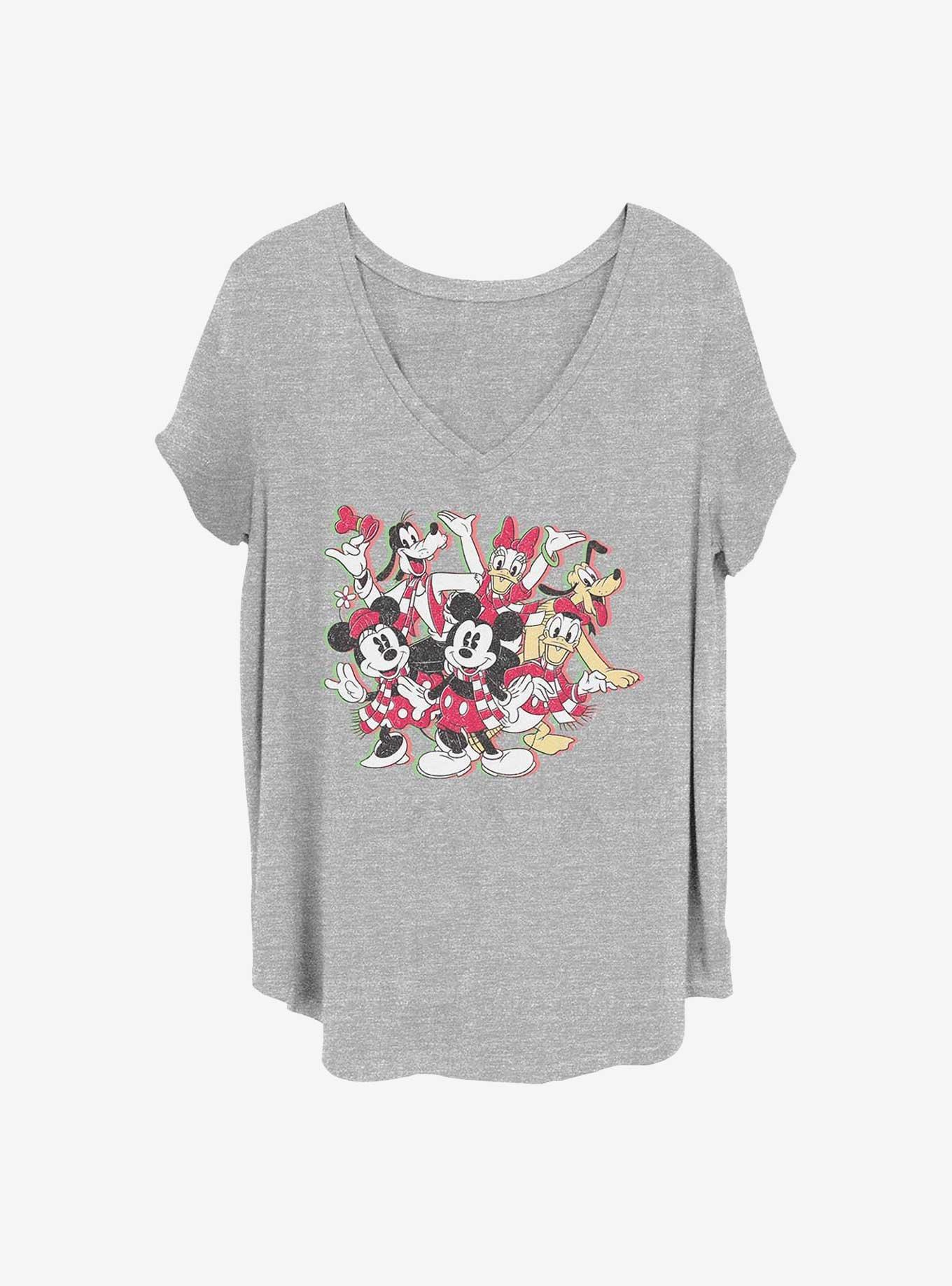 Disney Mickey Mouse Sensational Holiday Girls T-Shirt Plus Size, HEATHER GR, hi-res