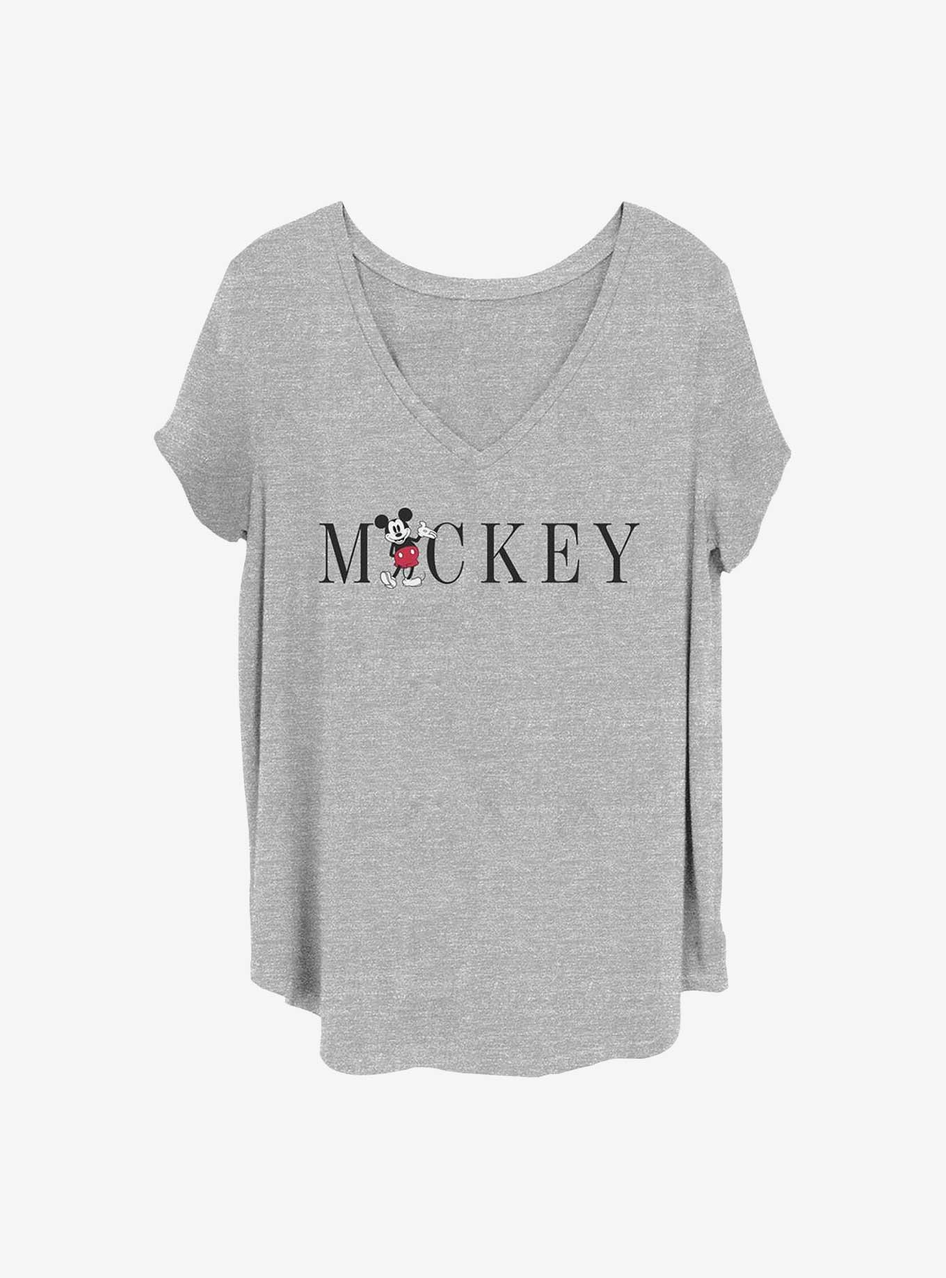 Disney Mickey Mouse Simply Mickey Girls T-Shirt Plus Size, HEATHER GR, hi-res