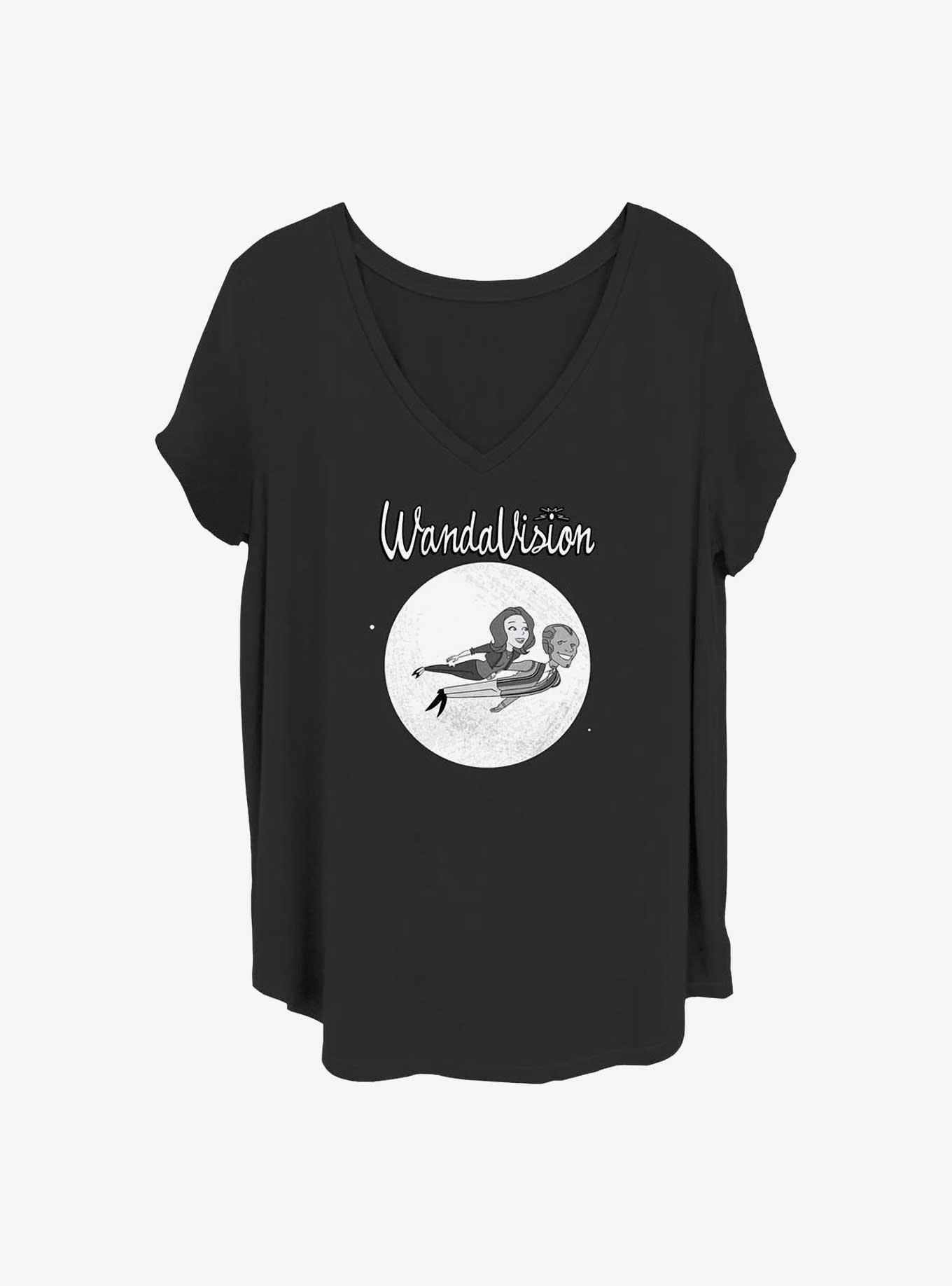Marvel WandaVision Flying Cartoon Girls T-Shirt Plus Size, , hi-res