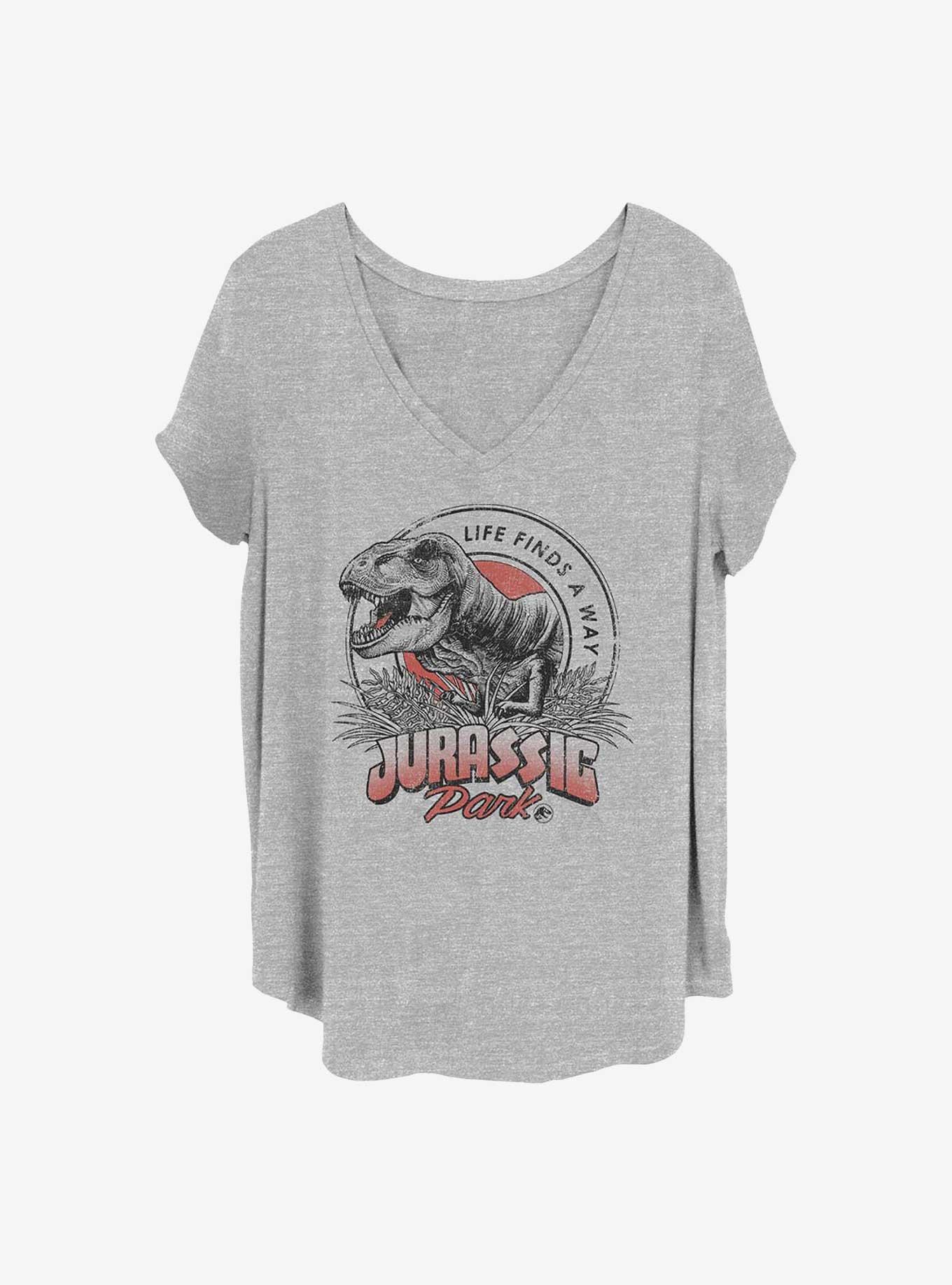 plus size jurassic park t shirt