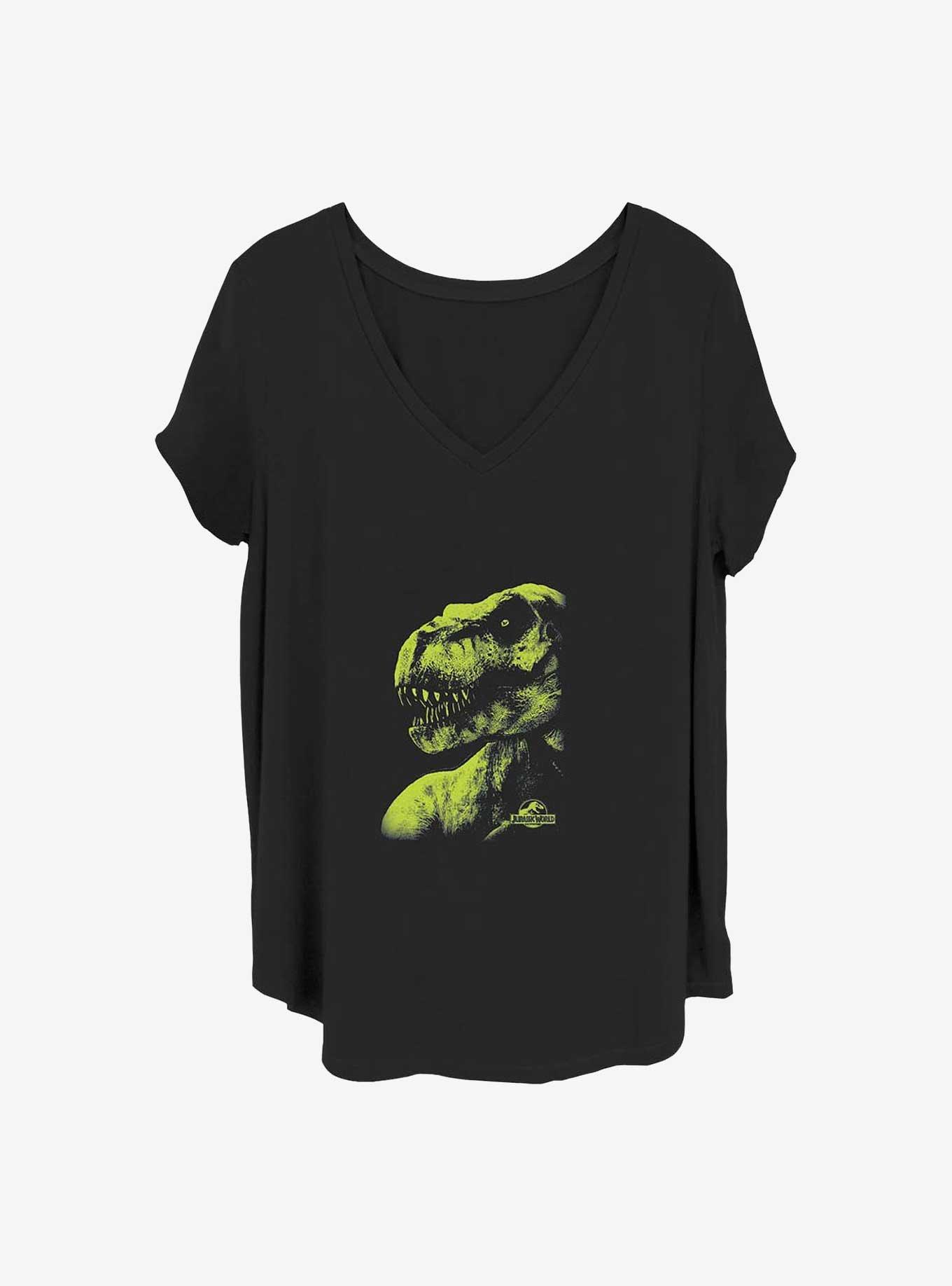 Jurassic Park T-Rex Time Girls T-Shirt Plus Size, BLACK, hi-res