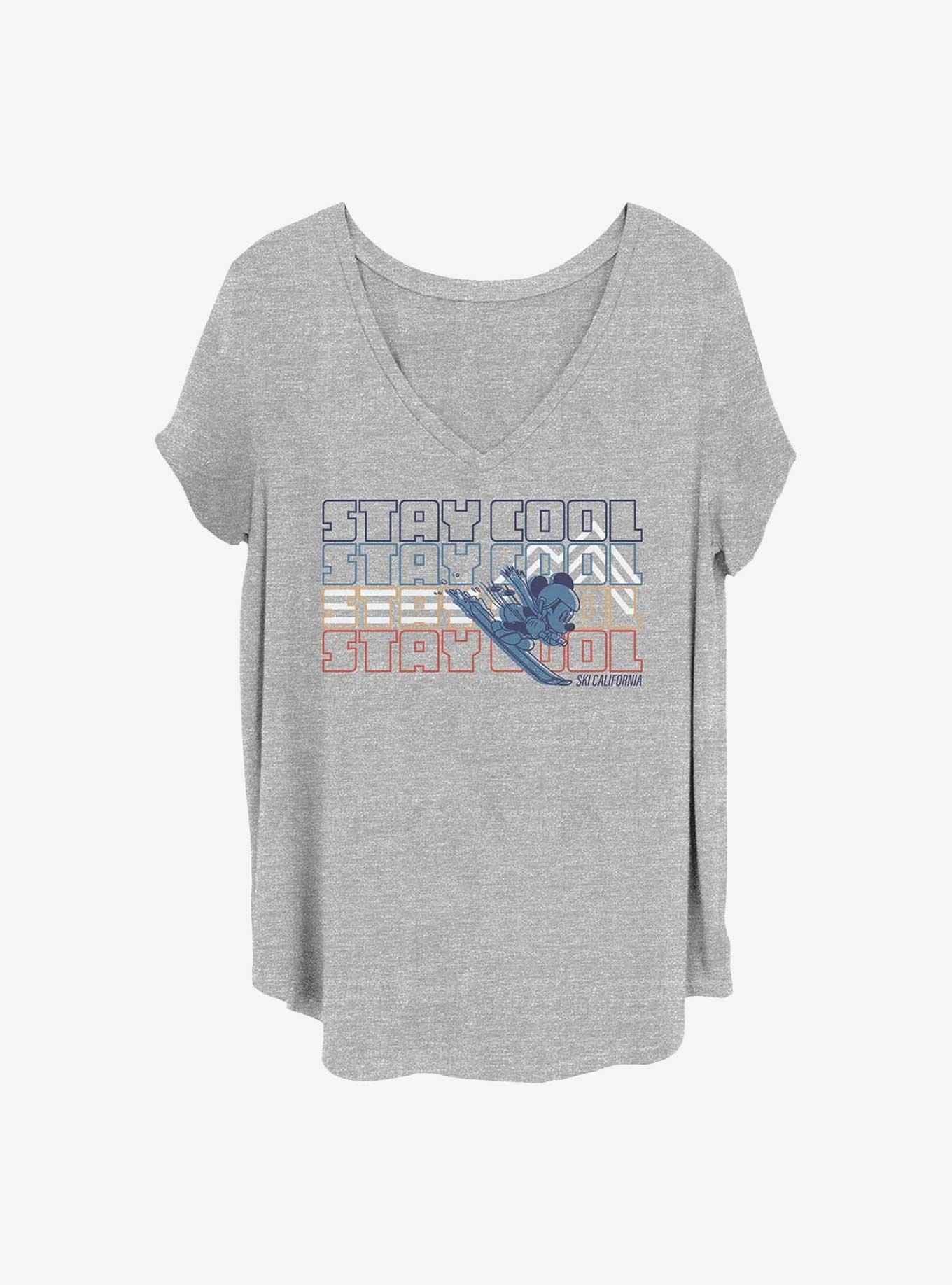 Disney Mickey Mouse Ski Girls T-Shirt Plus