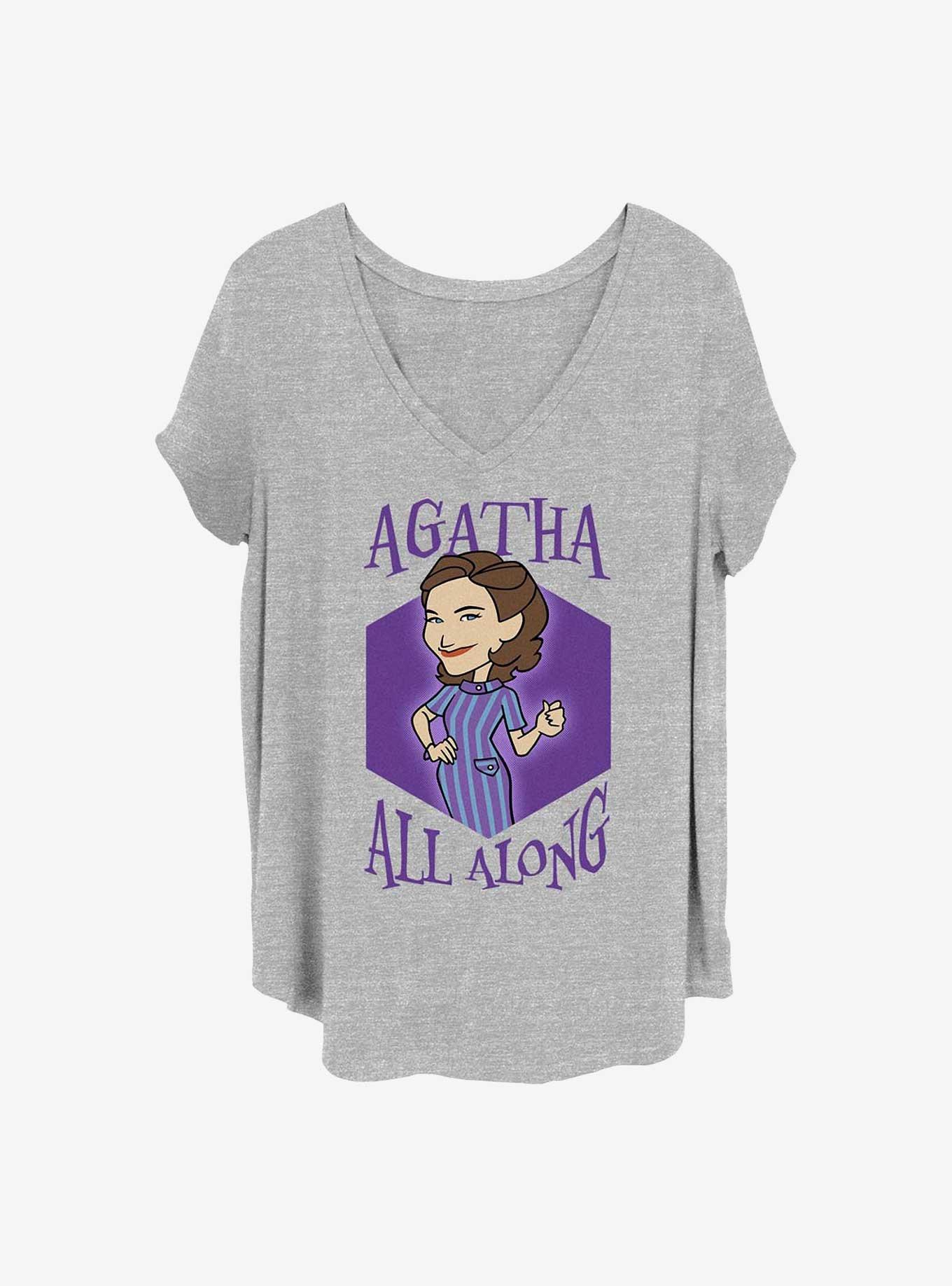 Marvel WandaVision It Was Agatha Girls T-Shirt Plus Size, HEATHER GR, hi-res