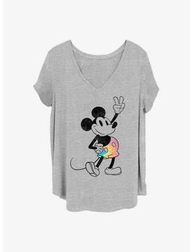 Disney Mickey Mouse Tie Dye Mickey Girls T-Shirt Plus Size, HEATHER GR, hi-res