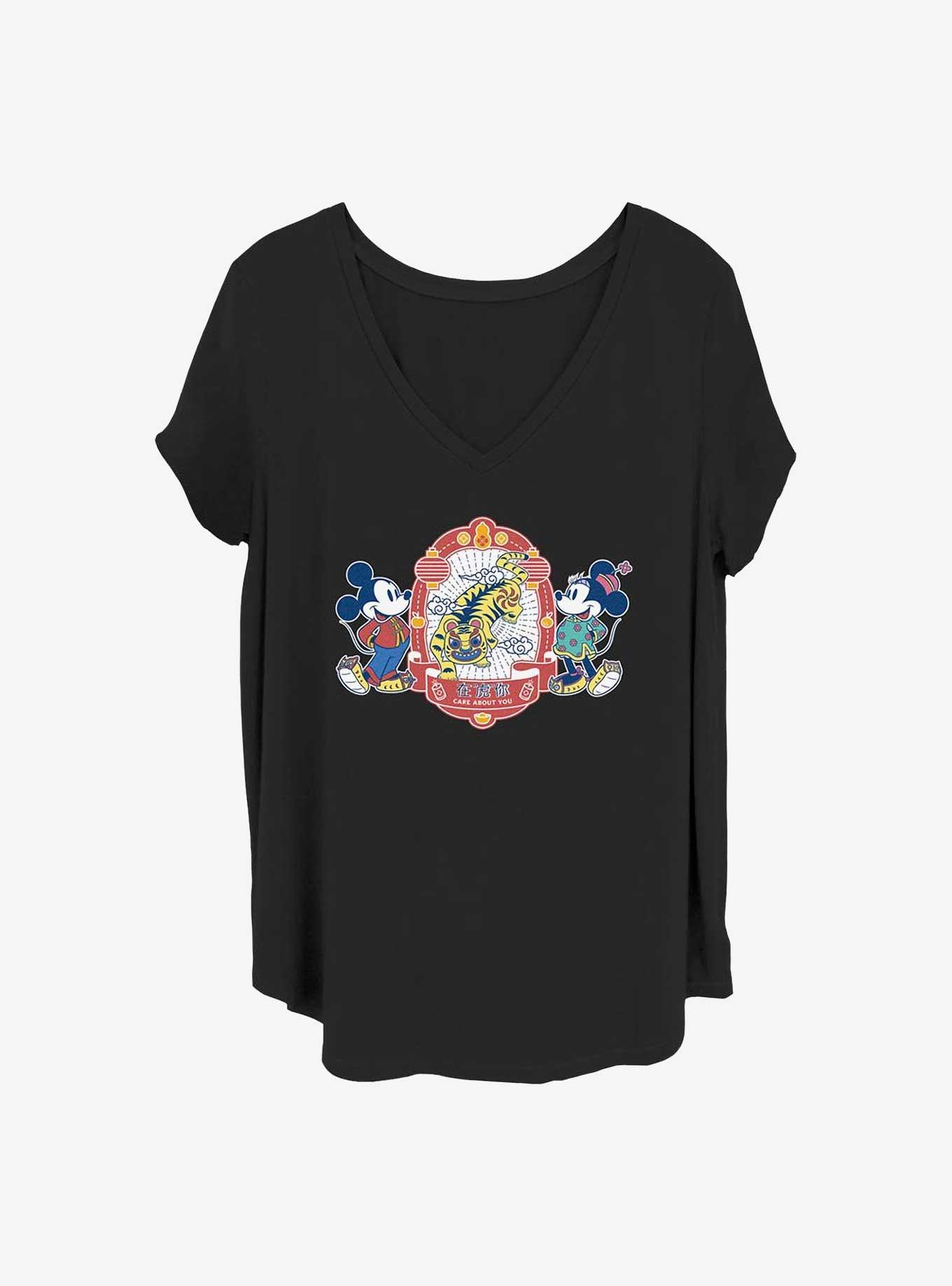 Disney Mickey Mouse Care About You Girls T-Shirt Plus Size, BLACK, hi-res