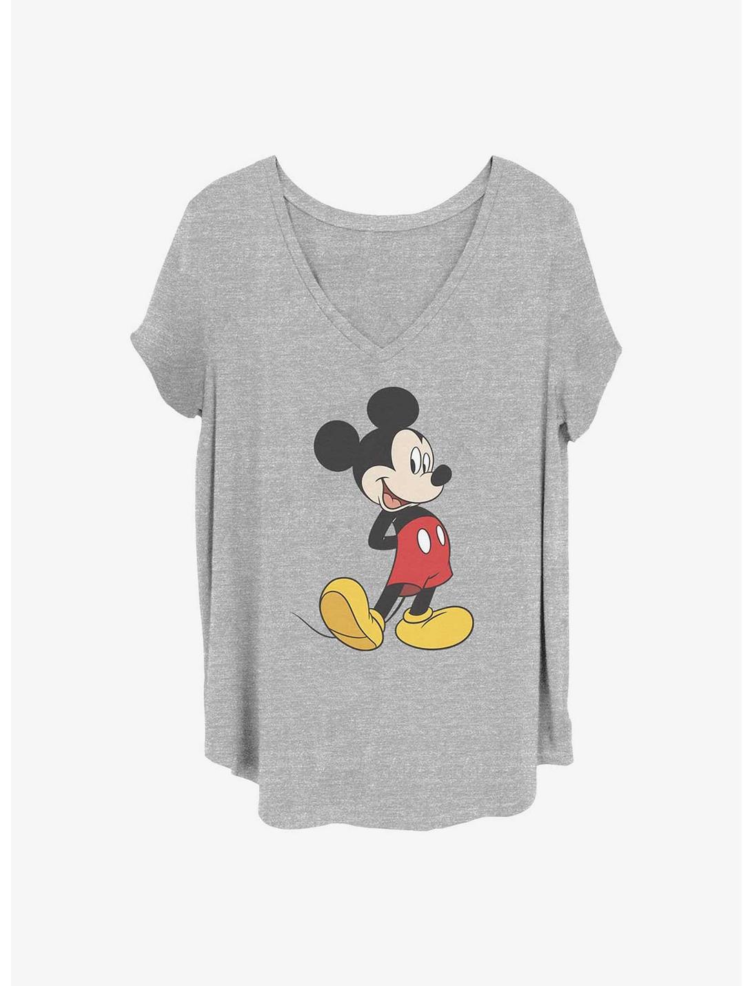 Disney Mickey Mouse Traditional Mickey Girls T-Shirt Plus Size, HEATHER GR, hi-res
