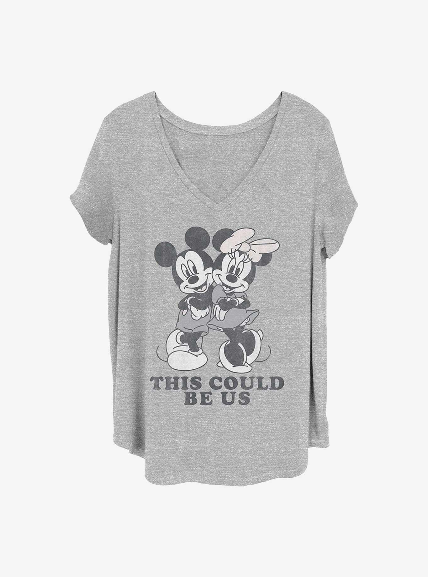 Disney Mickey Mouse Could Be Us Girls T-Shirt Plus Size, HEATHER GR, hi-res