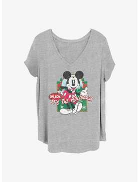 Disney Mickey Mouse Vintage Holiday Mickey Girls T-Shirt Plus Size, , hi-res