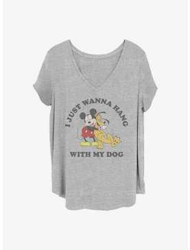 Disney Mickey Mouse & Pluto Dog Lover Girls T-Shirt Plus Size, , hi-res