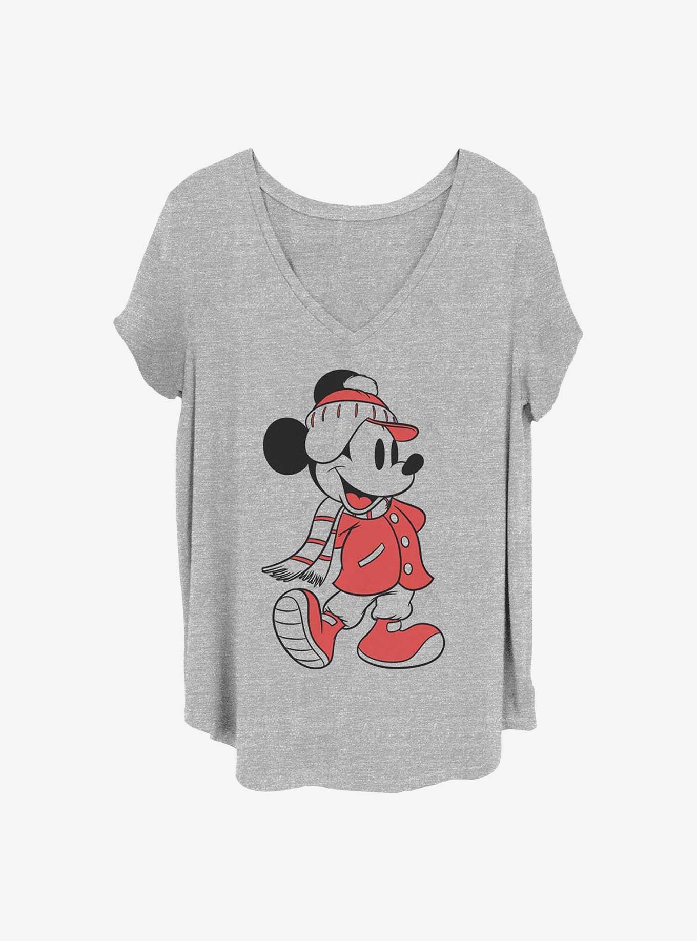 Disney Mickey Mouse Winter Coat Girls T-Shirt Plus Size, HEATHER GR, hi-res
