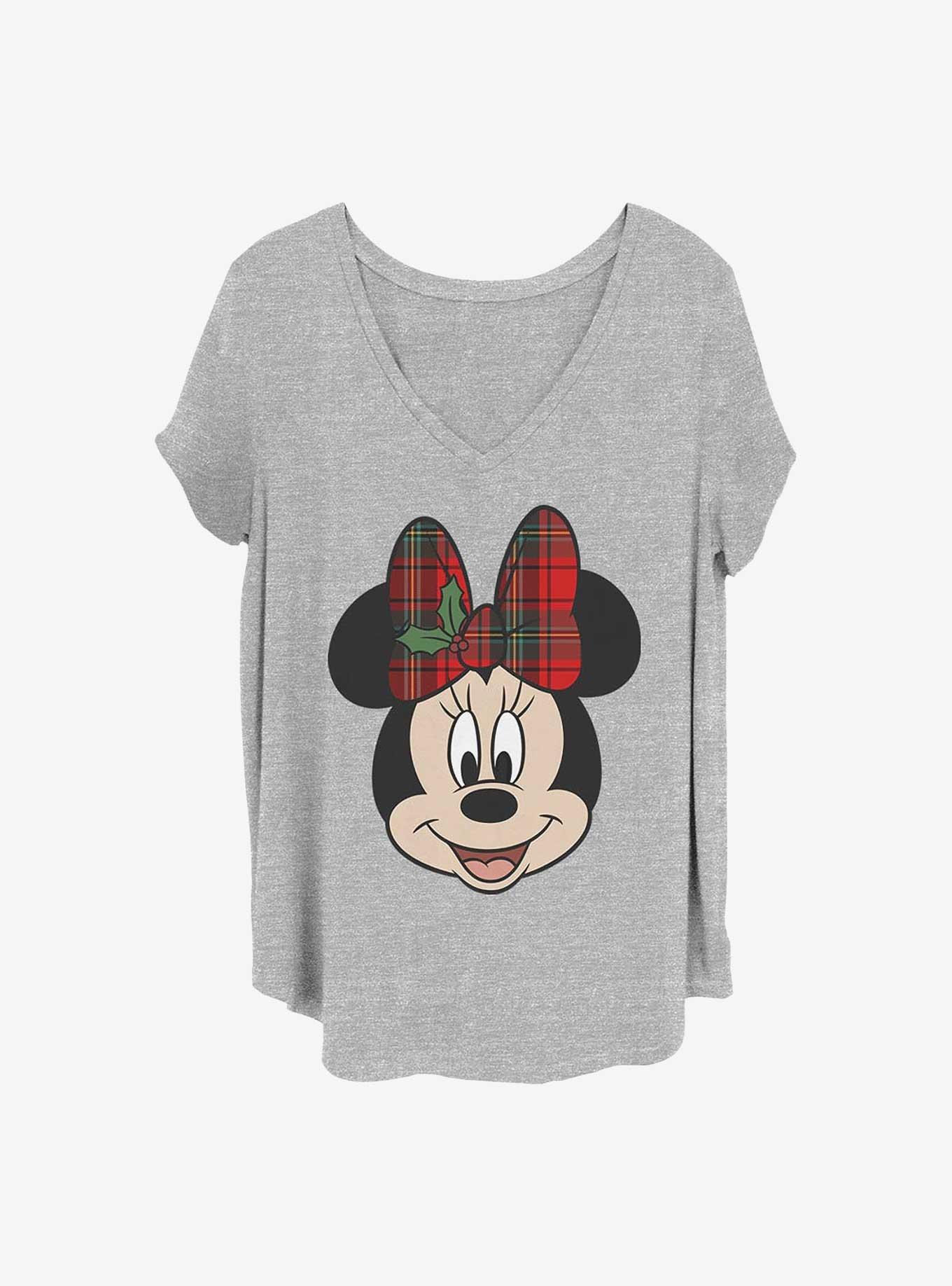 Disney Minnie Mouse Big Minnie Holiday Girls T-Shirt Plus Size
