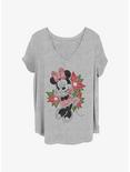 Disney Minnie Mouse Christmas Minnie Girls T-Shirt Plus Size, HEATHER GR, hi-res