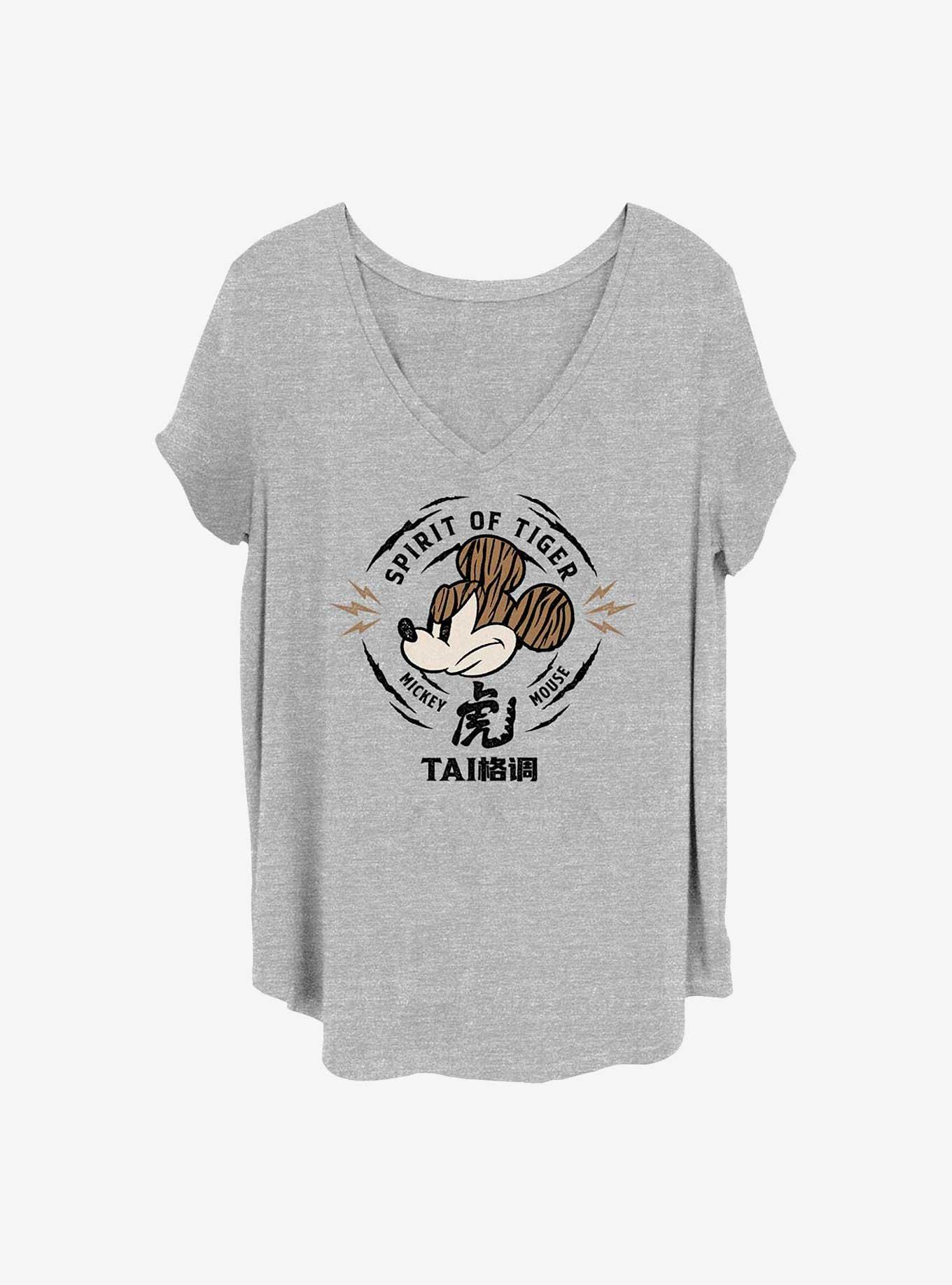 Disney Mickey Mouse Tai Mickey Girls T-Shirt Plus Size, HEATHER GR, hi-res