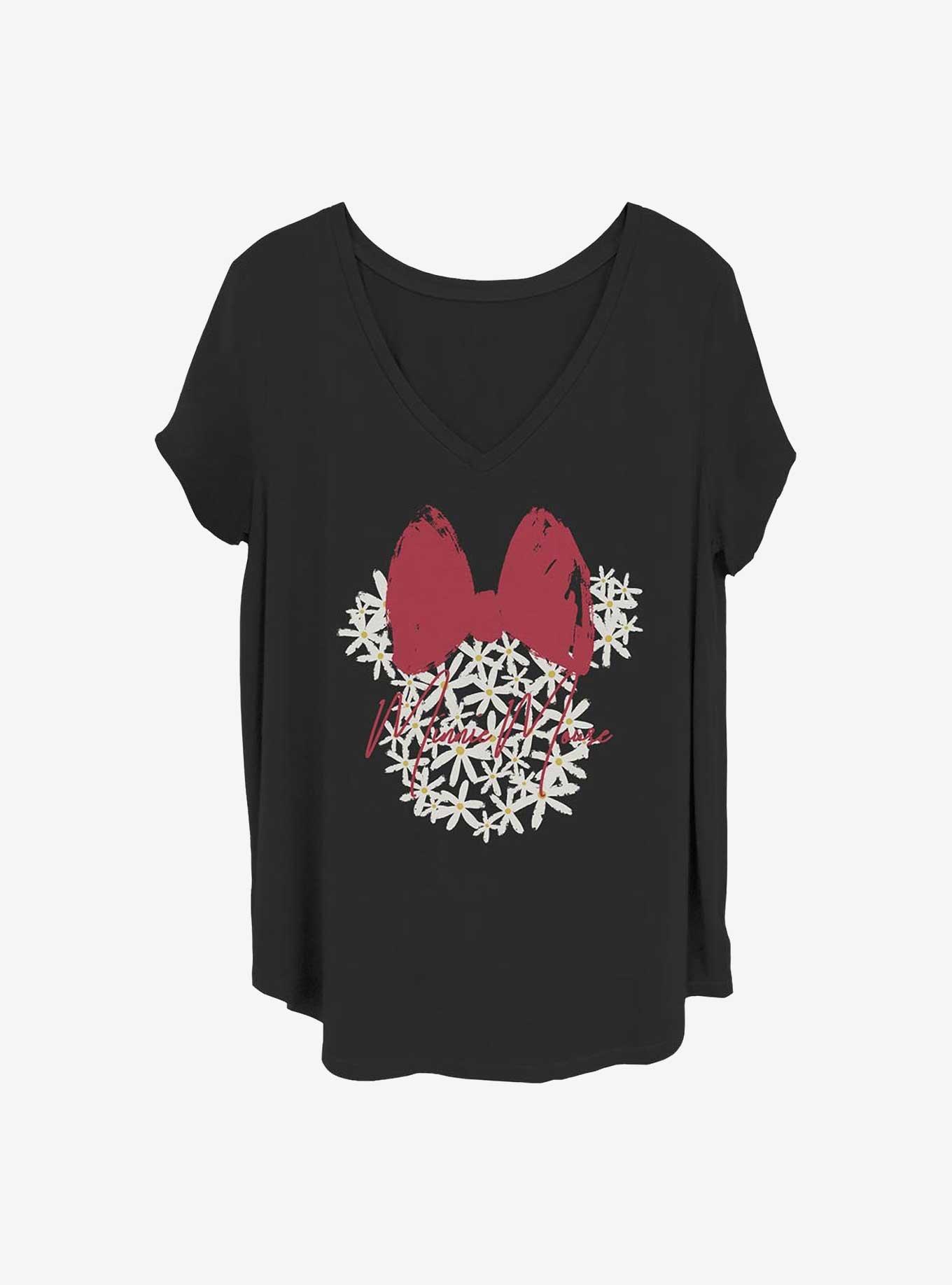 Disney Minnie Mouse Floral Minnie Girls T-Shirt Plus Size