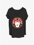 Marvel WandaVision Scarlet Witch Badge Girls T-Shirt Plus Size, BLACK, hi-res