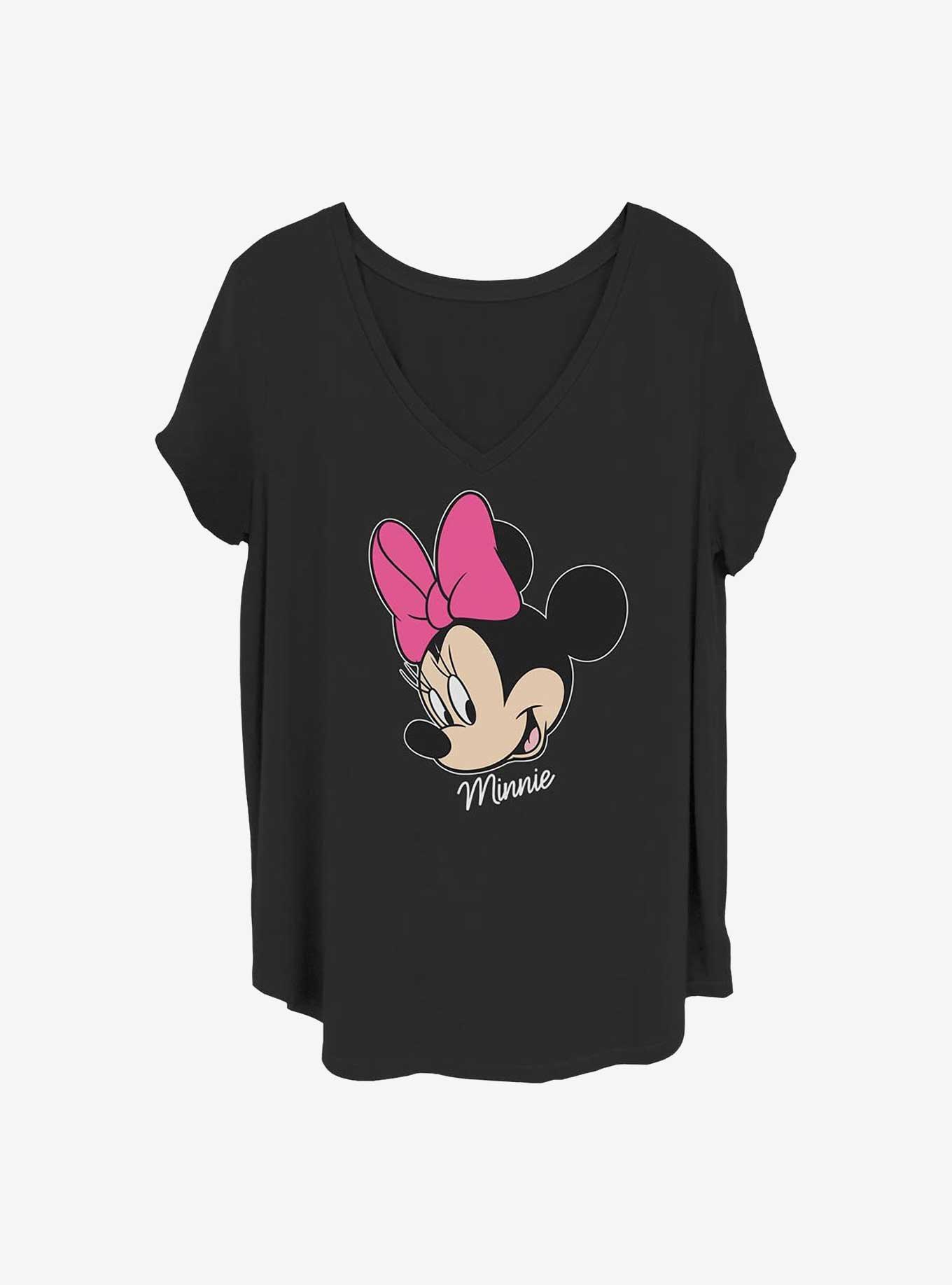 Disney Minnie Mouse Minnie Big Face Girls T-Shirt Plus Size, , hi-res