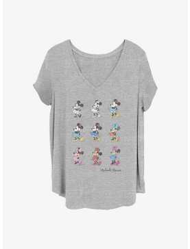 Disney Minnie Mouse Minnie Evolution Girls T-Shirt Plus Size, , hi-res