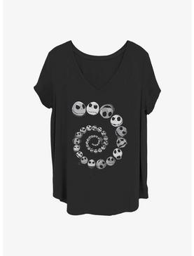 Disney The Nightmare Before Christmas Jack Emotions Spiral Girls T-Shirt Plus Size, , hi-res