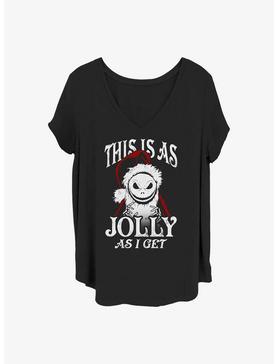 Disney The Nightmare Before Christmas Jolly Santa Jack Girls T-Shirt Plus Size, , hi-res