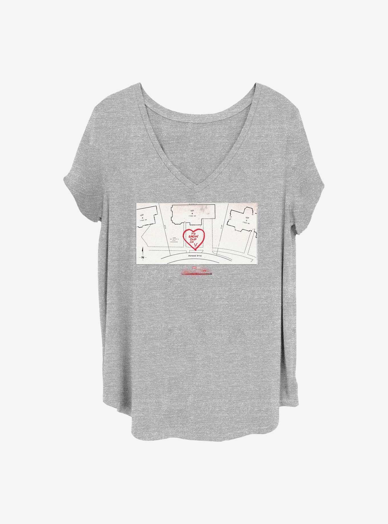 Marvel WandaVision To Grow Old In Girls T-Shirt Plus Size, HEATHER GR, hi-res