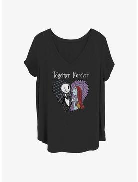 Disney The Nightmare Before Christmas Together Forever Girls T-Shirt Plus Size, , hi-res