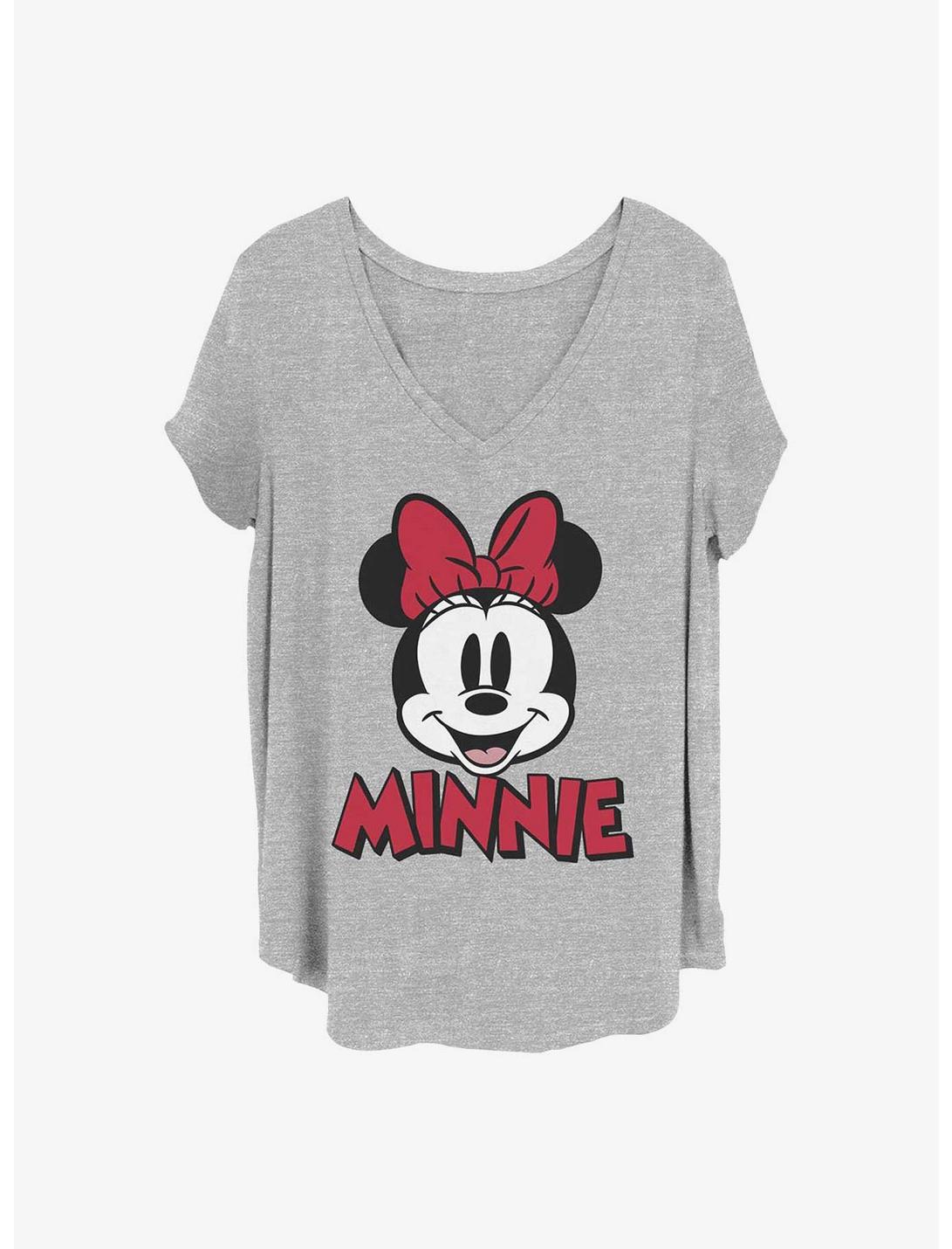 Disney Minnie Mouse Minnie Patch Girls T-Shirt Plus Size, HEATHER GR, hi-res