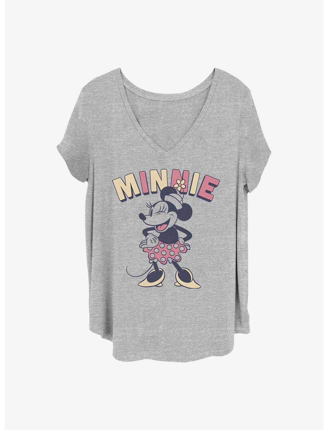 Disney Minnie Mouse Minnie Sass Girls T-Shirt Plus Size, HEATHER GR, hi-res