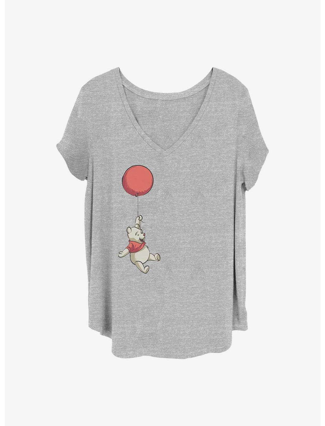 Disney Winnie The Pooh Balloon Winnie Girls T-Shirt Plus Size, HEATHER GR, hi-res