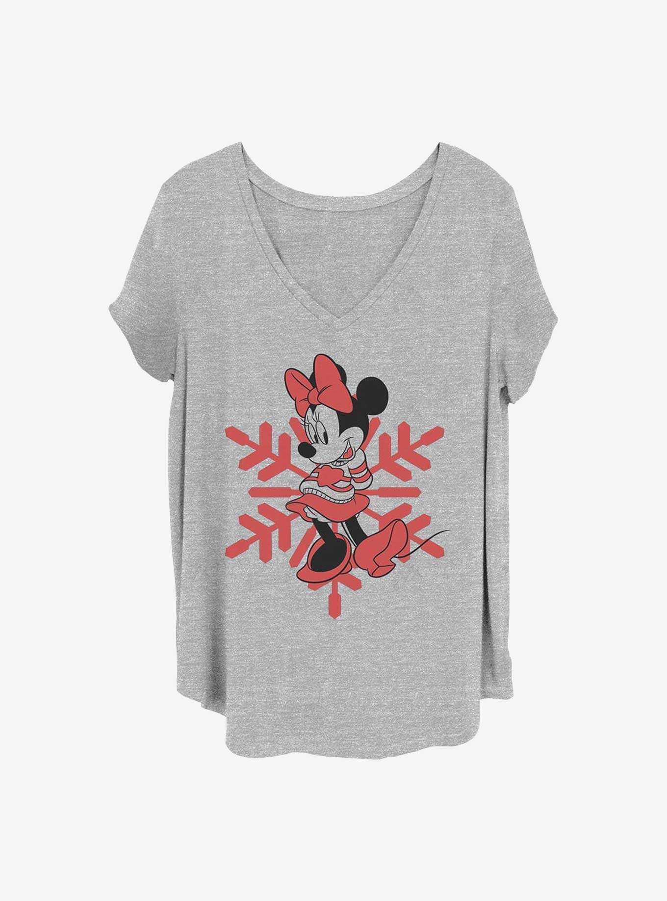 Disney Minnie Mouse Minnie Snowflake Girls T-Shirt Plus Size, , hi-res